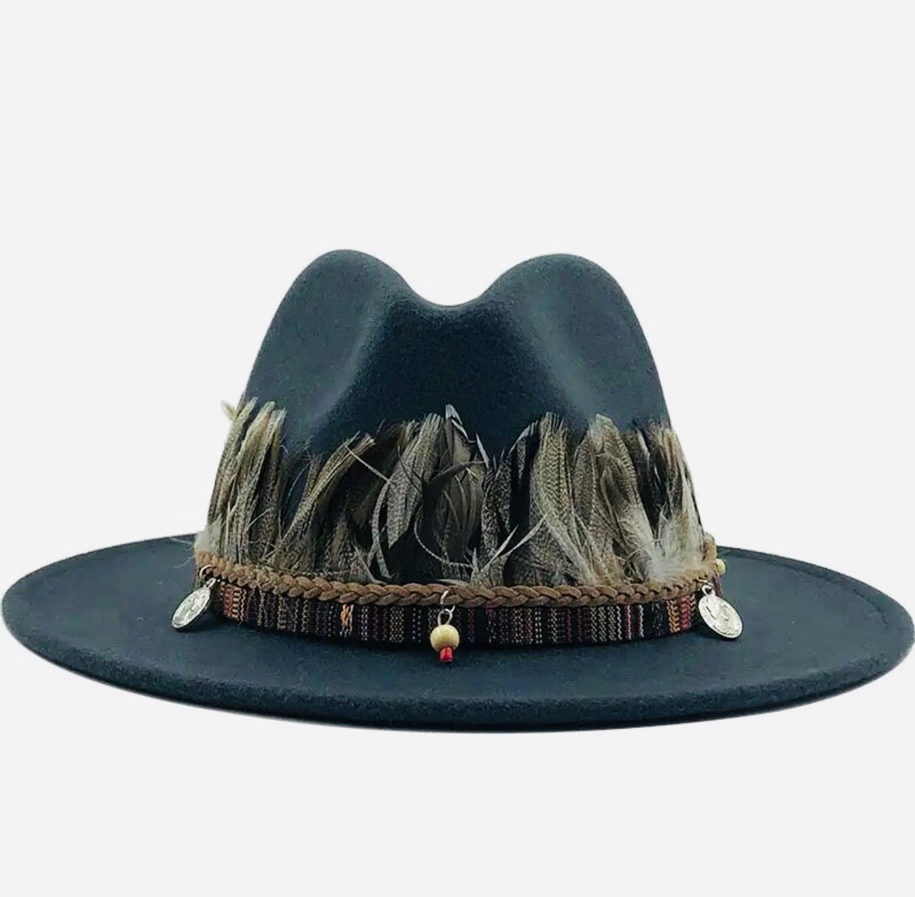 Unisex  Collection Fedora Hats With Feather