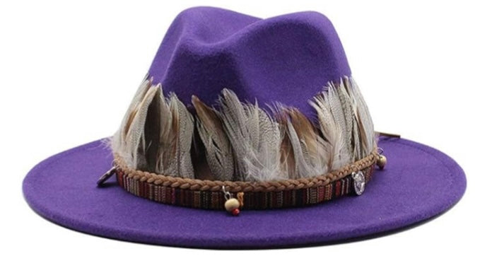 Unisex  Collection Fedora Hats With Feather