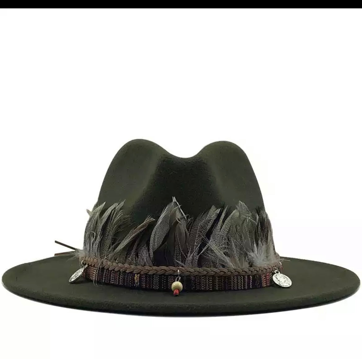Unisex  Collection Fedora Hats With Feather