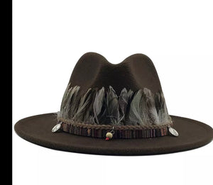 Unisex  Collection Fedora Hats With Feather