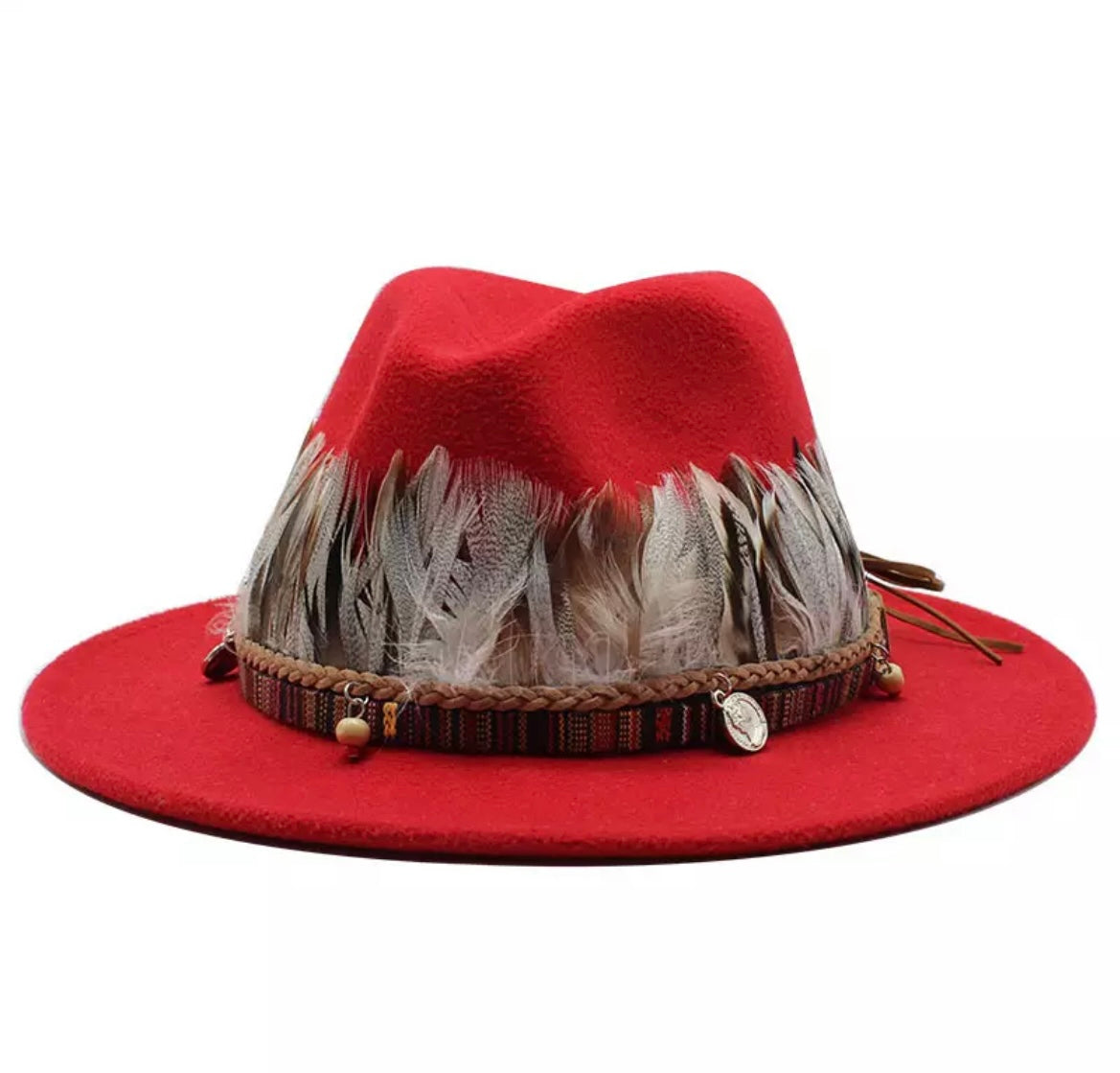 Unisex  Collection Fedora Hats With Feather