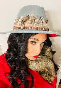 Unisex  Collection Fedora Hats With Feather