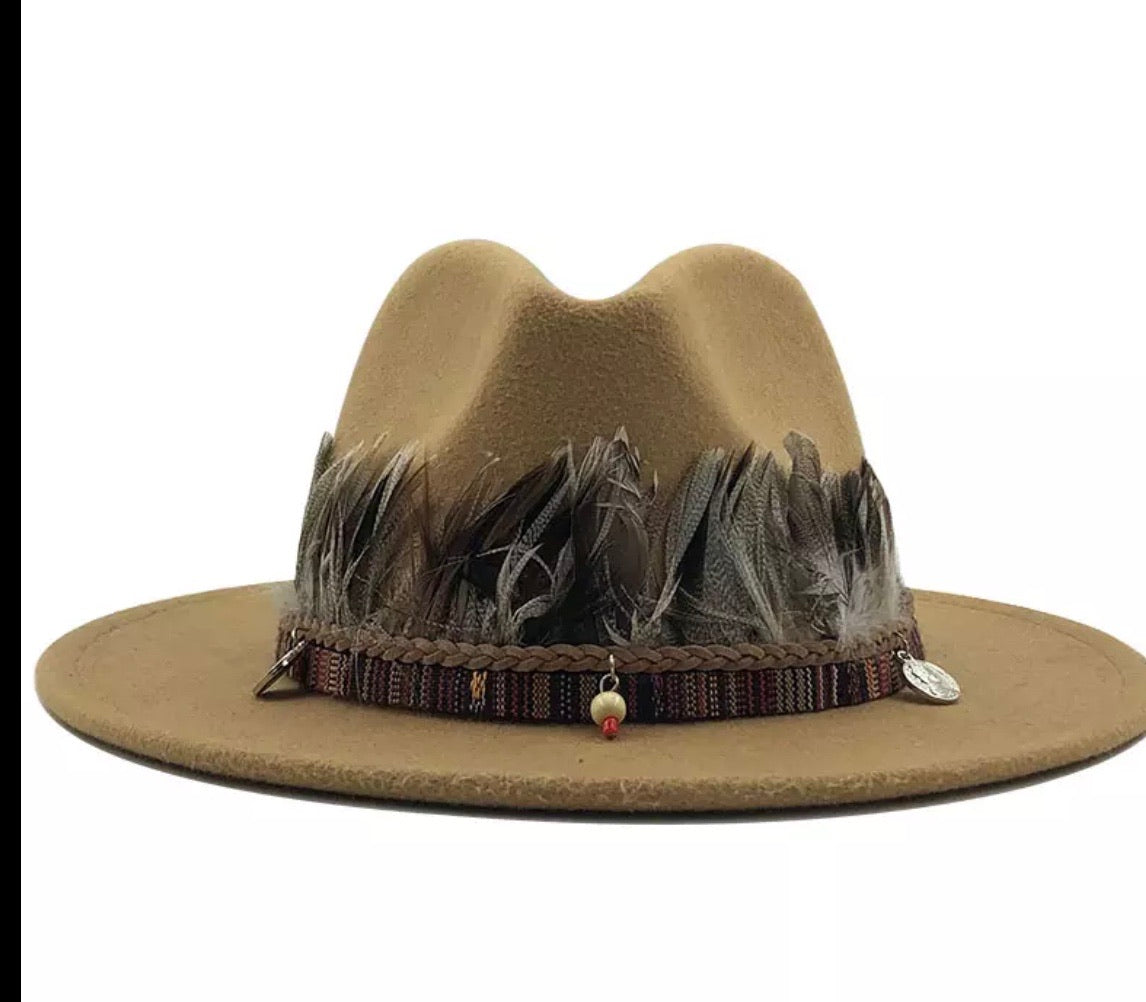 Unisex  Collection Fedora Hats With Feather