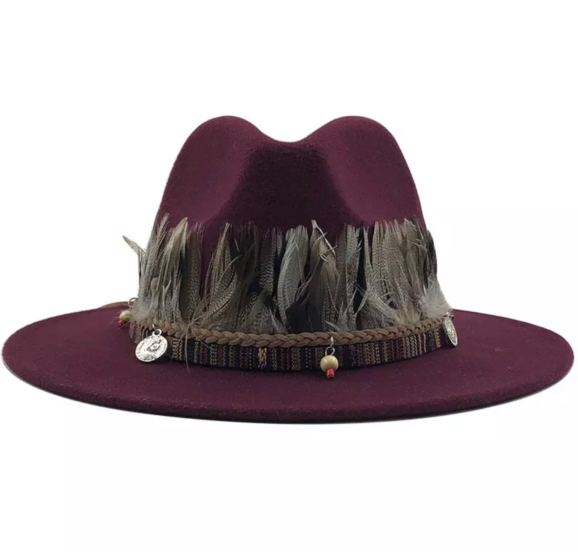Unisex  Collection Fedora Hats With Feather