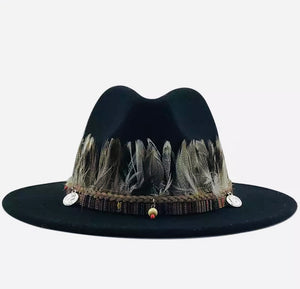 Unisex  Collection Fedora Hats With Feather