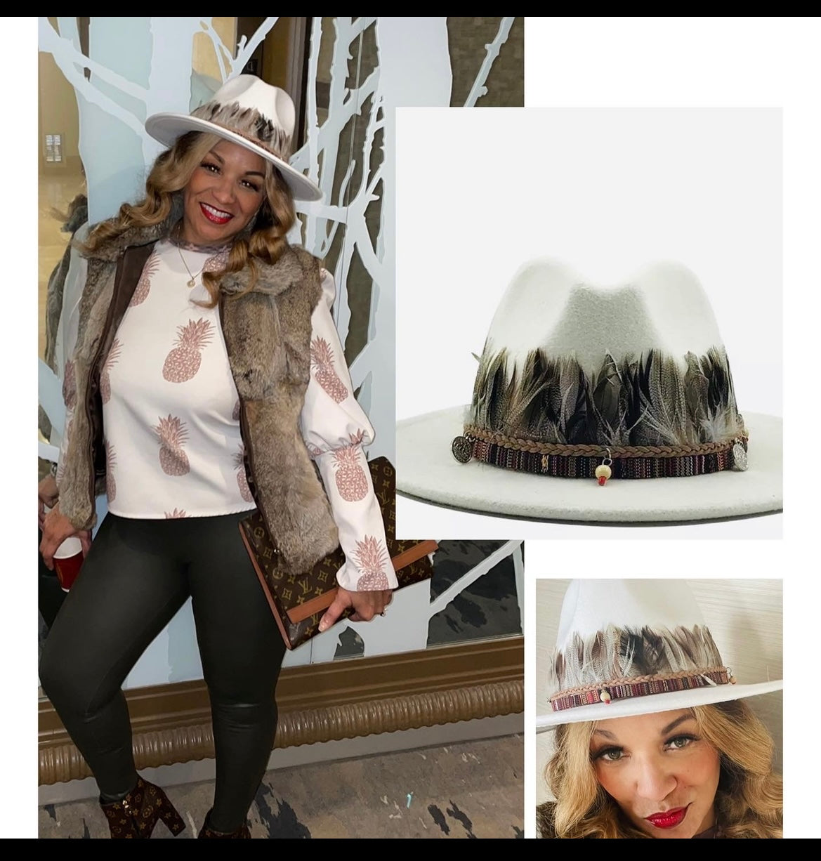 Unisex  Collection Fedora Hats With Feather