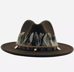 Unisex  Collection Fedora Hats With Feather